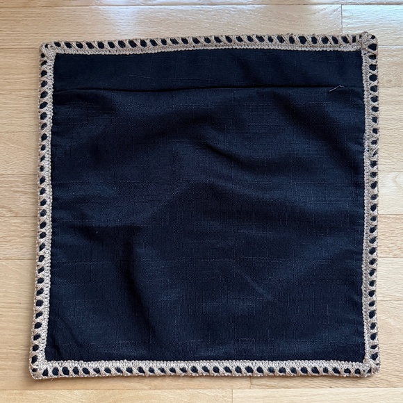 NordECO Home Pillow Cover Black 17" X 17" - Picture 3 of 12